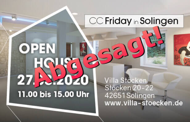 SMART LIVING – CC Friday in Solingen OPEN HOUSE am 27.03.2020 von 11:00 bis 15:00 Uhr